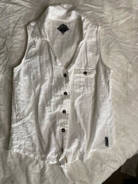 Blanc du Nil White Cotton Textured Button-Up Shirt